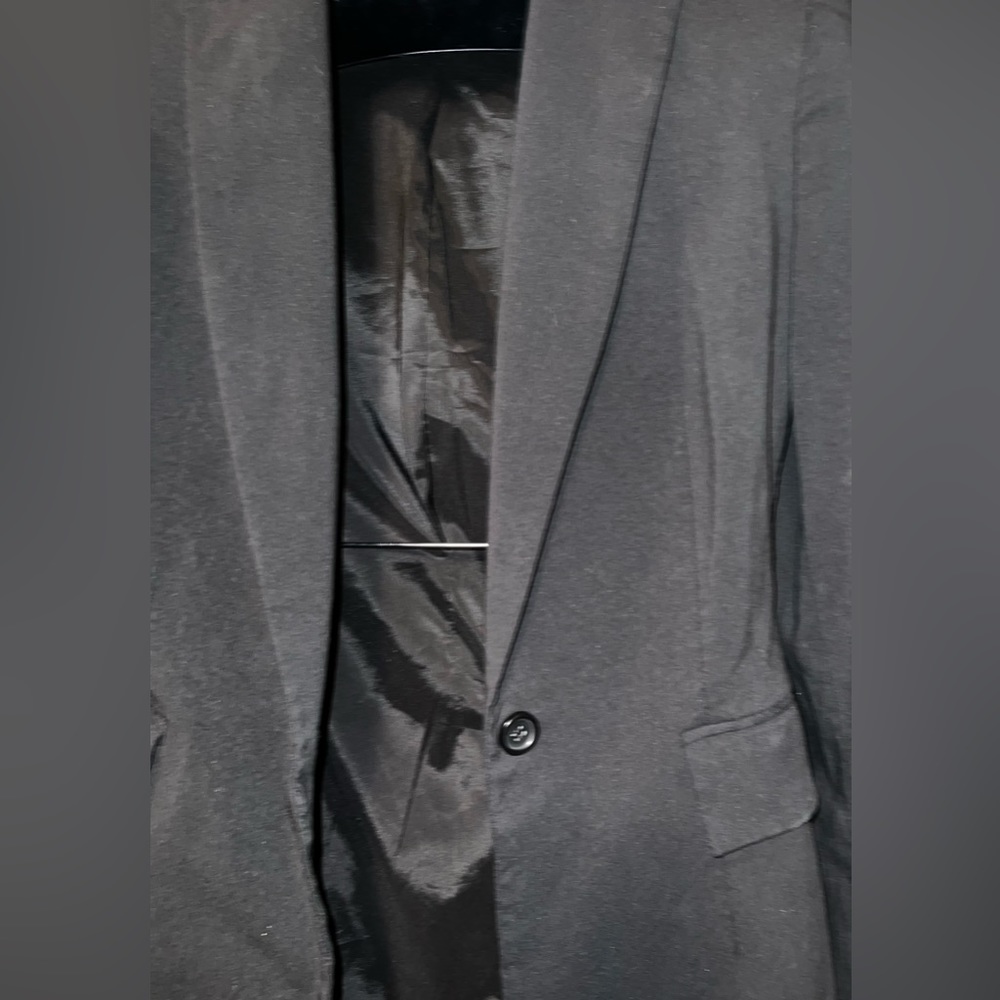 Express Design Studio Size 4 Black Button Up Blaz… - image 3